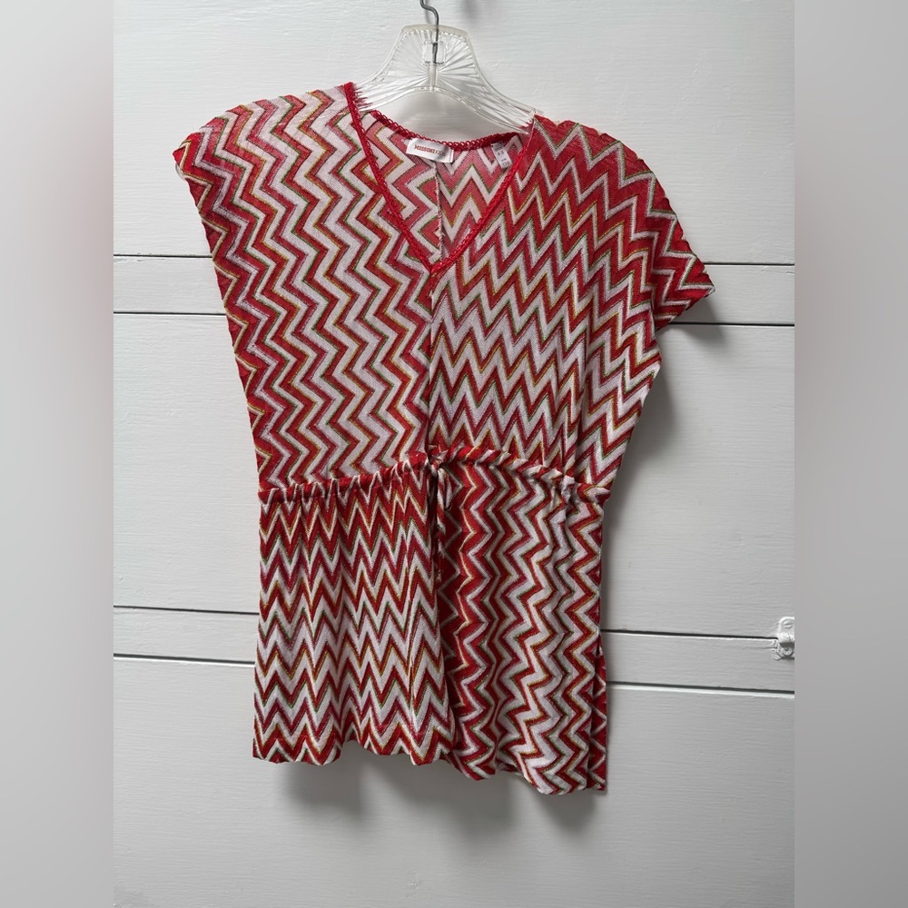 Misoni children’s top. Sparkly metallic thread.